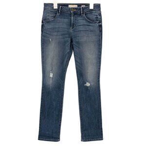 Divine Rights of Denim Jeans Women Size 32 Slim Straight Y2K Distressed Timeless